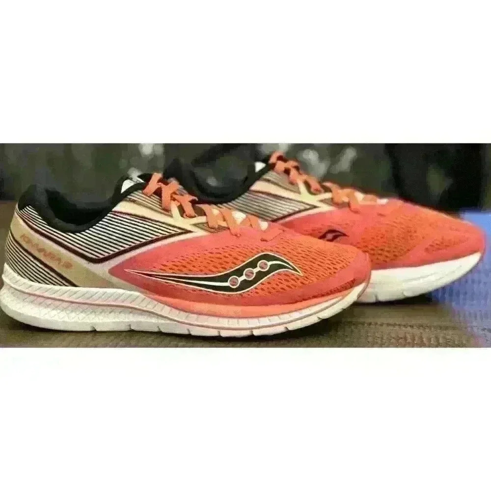 Saucony Kinvara Women's Size 8.5 Sneaker Running Shoe Orange Black - Picture 5 of 10